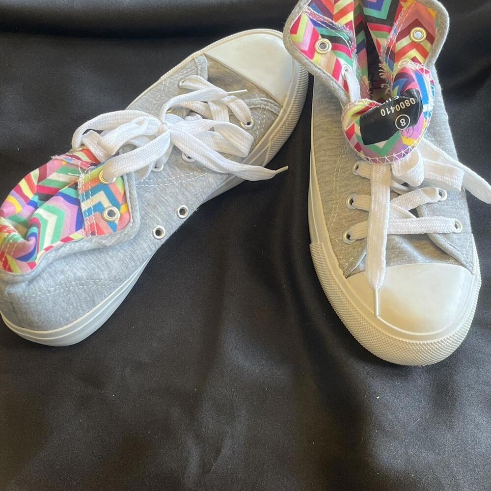 Women's Grey and Multi Trainer